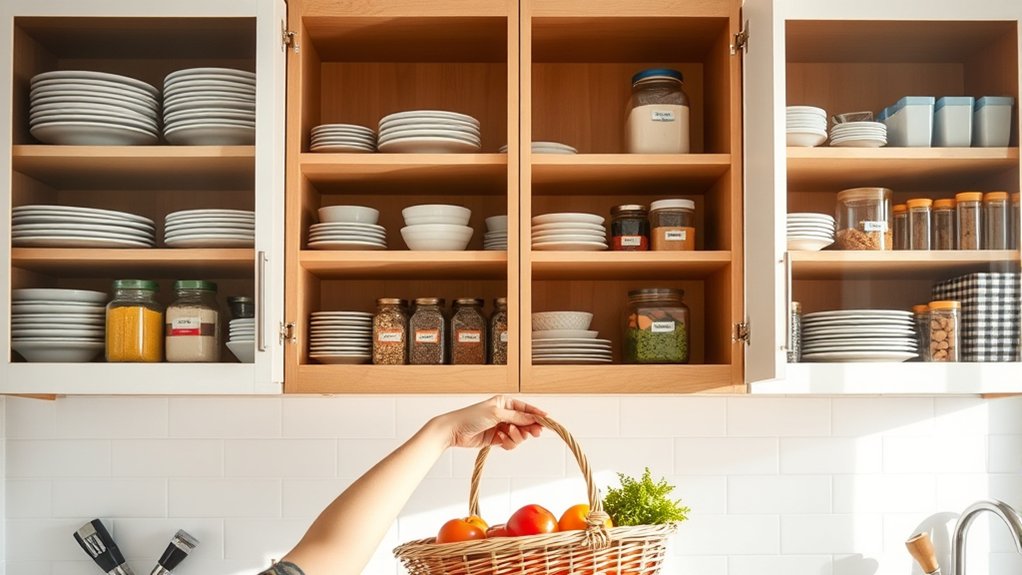 kitchen cabinet organization tips