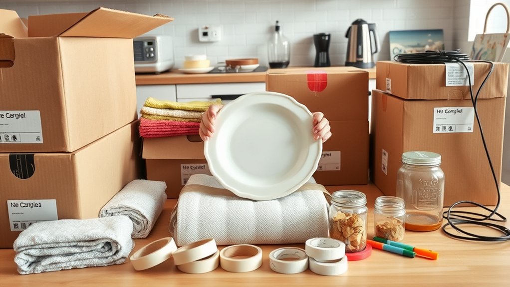 kitchen packing tips