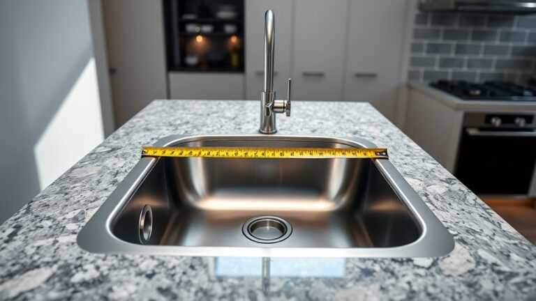 kitchen sink width measurements