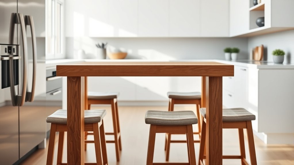 kitchen table height standards