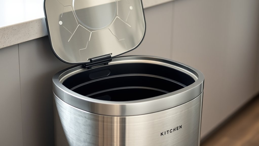 kitchen trash can capacity