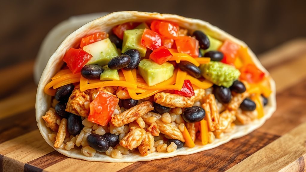 large customizable burrito options