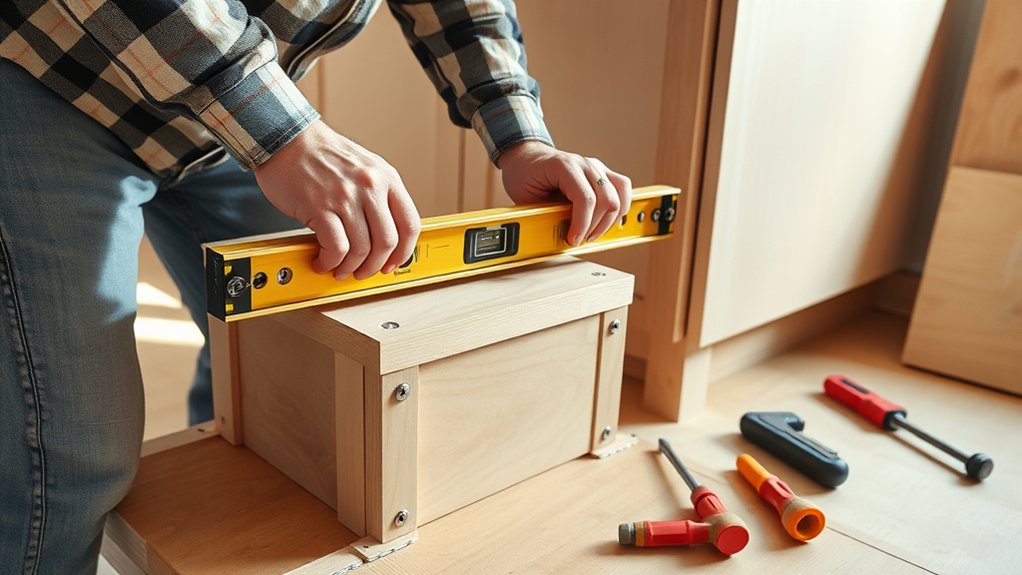 How to Install Kitchen Countertops in 10 Simple Steps 3 level secure shim reinforce
