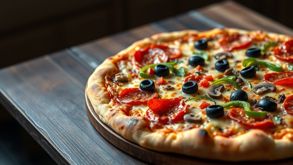 loaded savory pizza combination