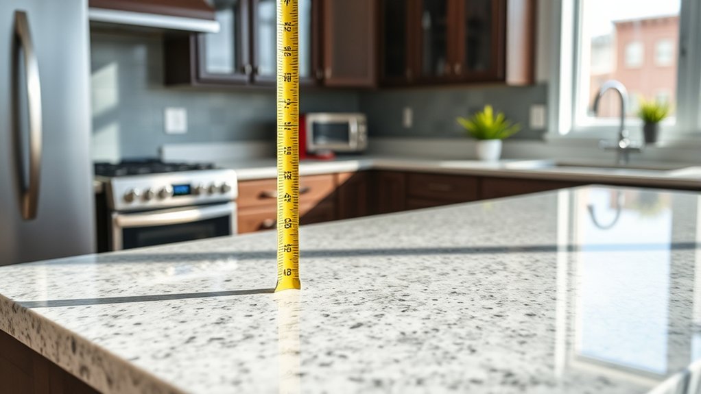 What Is the Standard High of a Kitchen Counter? 3 measure floor to countertop
