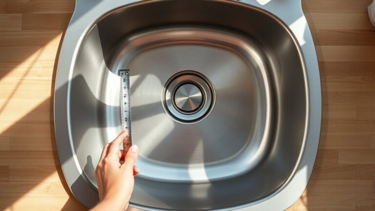 measuring kitchen sink dimensions