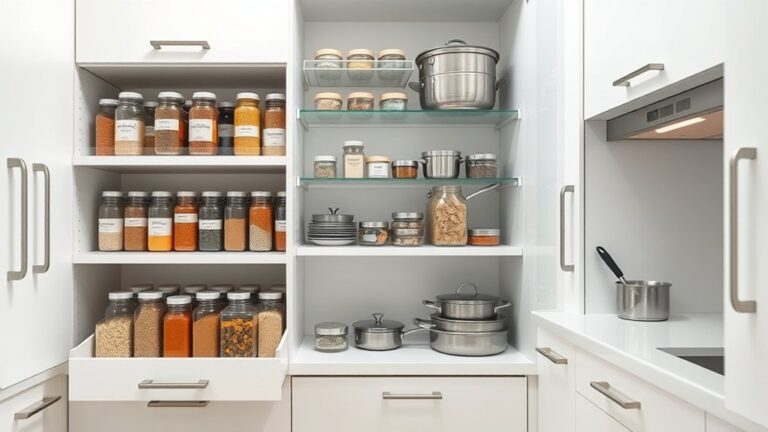 organize kitchen cabinets efficiently
