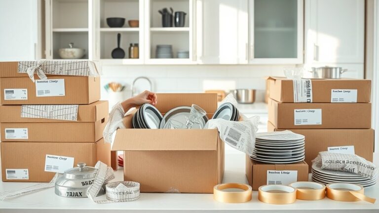 organize pack label move