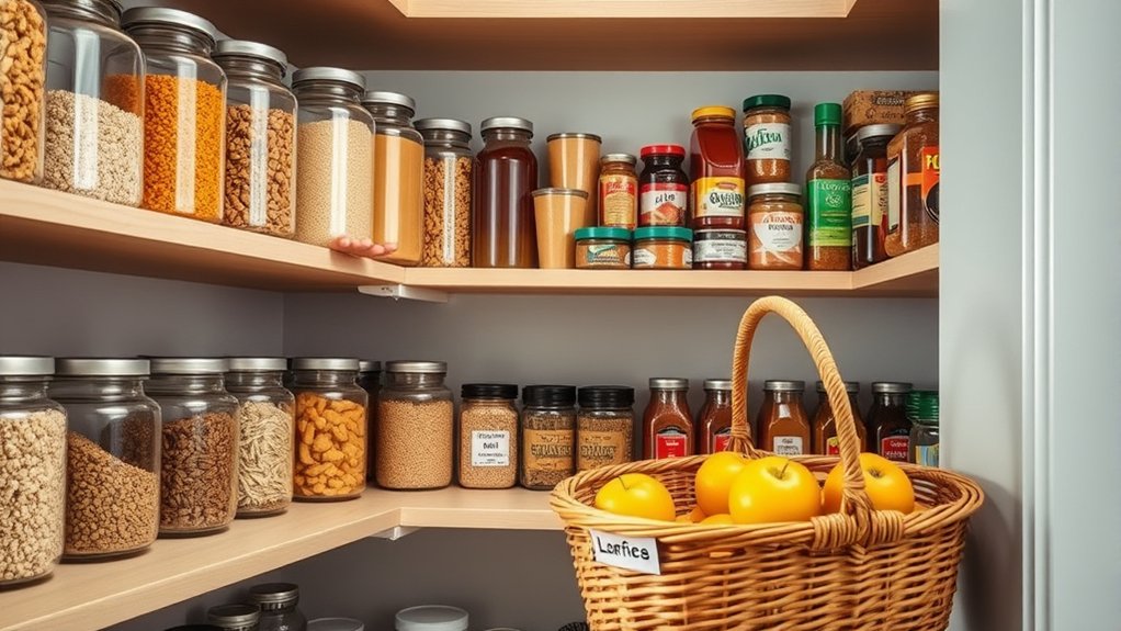 organize pantry for accessibility