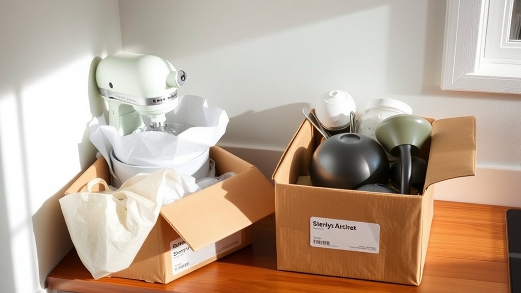 How to Pack a Kitchen in 10 Easy Steps 4 organize seasonal fragile items