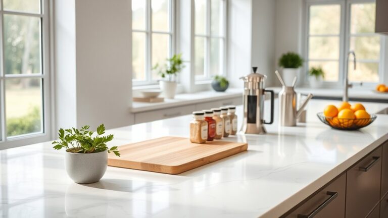 organized kitchen counter decor