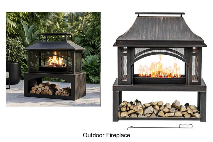 outdoor fireplace