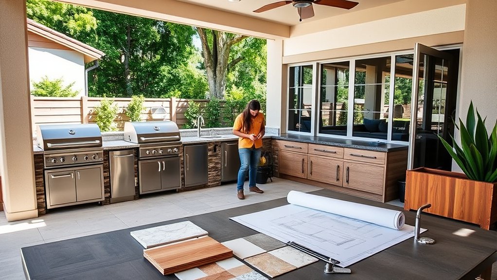 outdoor kitchen cost factors