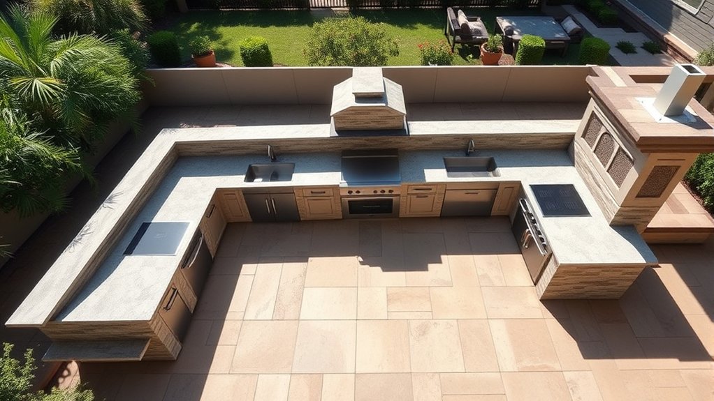 3 Key Factors That Affect How Much an Outdoor Kitchen Does Cost 2 outdoor kitchen layout considerations