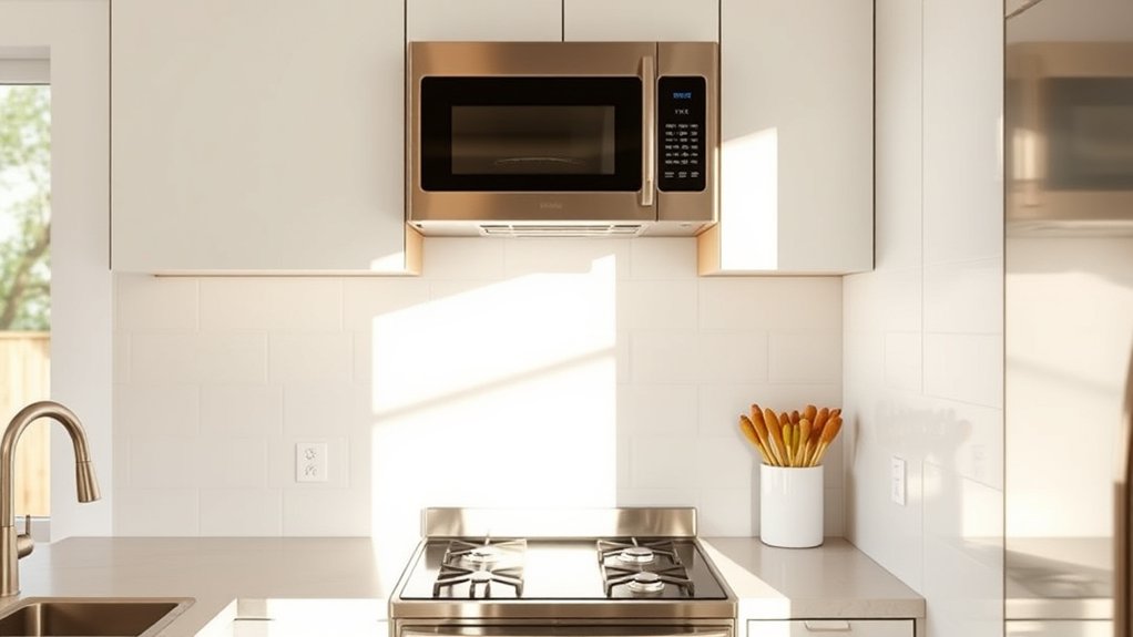 5 Tips on Where to Put Microwave in Small Kitchen 4 over the range microwave installation