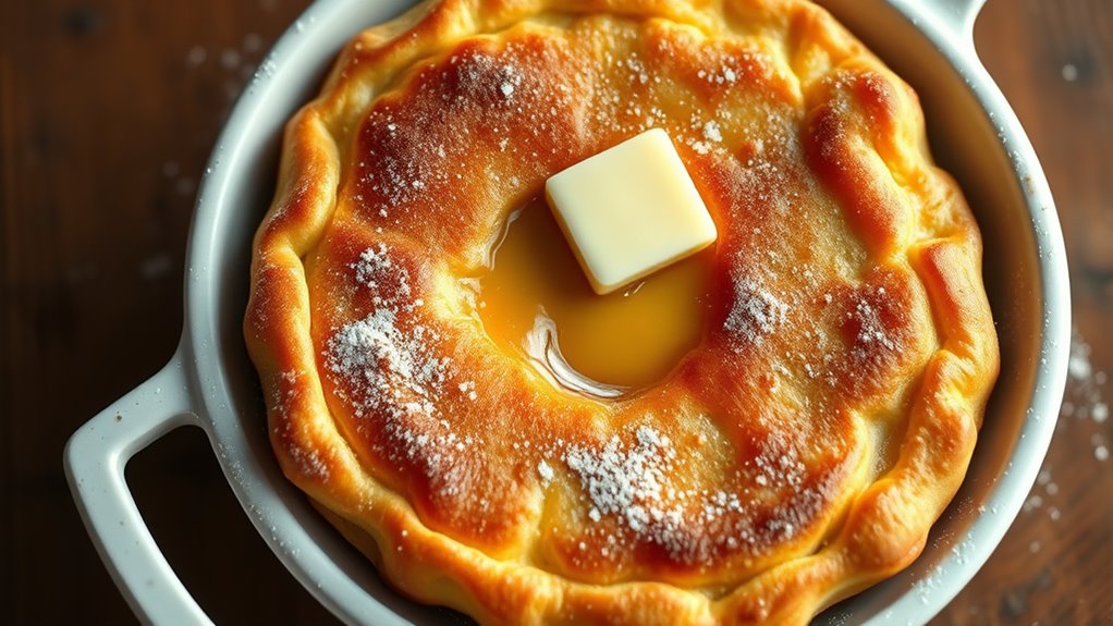 oversized oven baked pancake