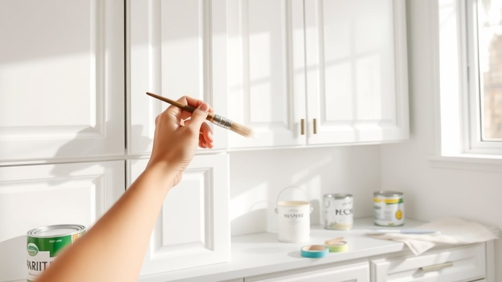painting kitchen cabinets instructions