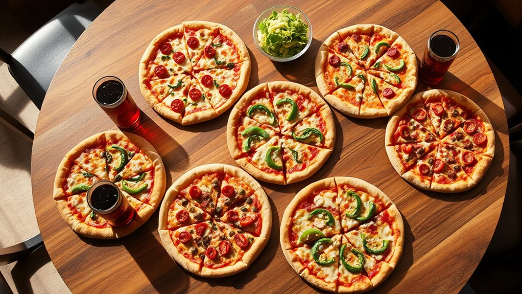 pizza size toppings crust