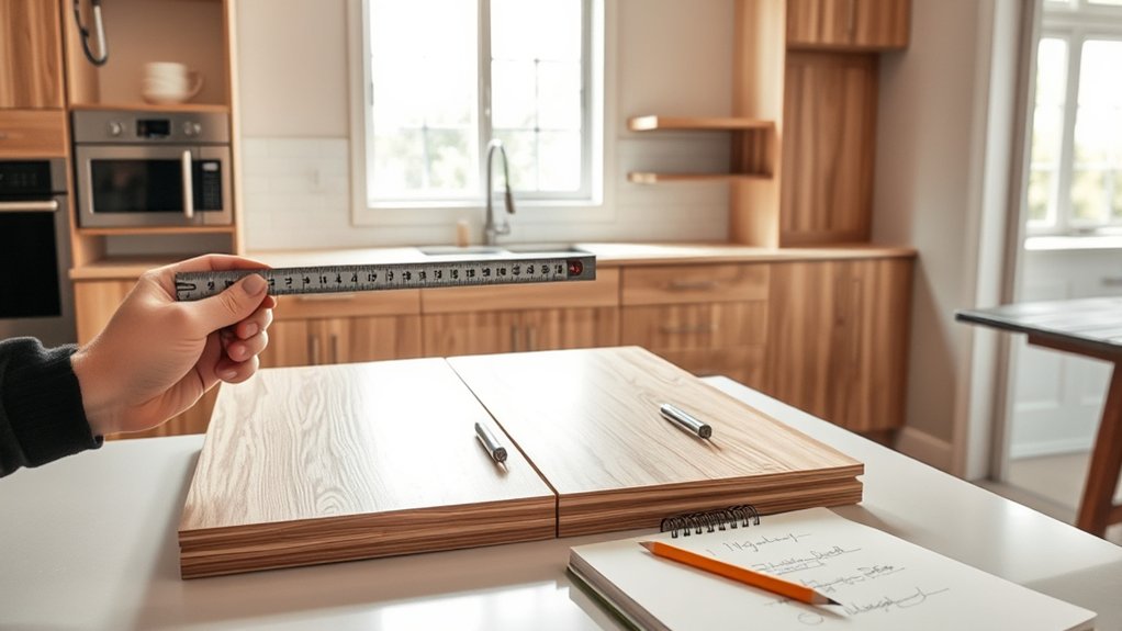 precise cabinet measurement method