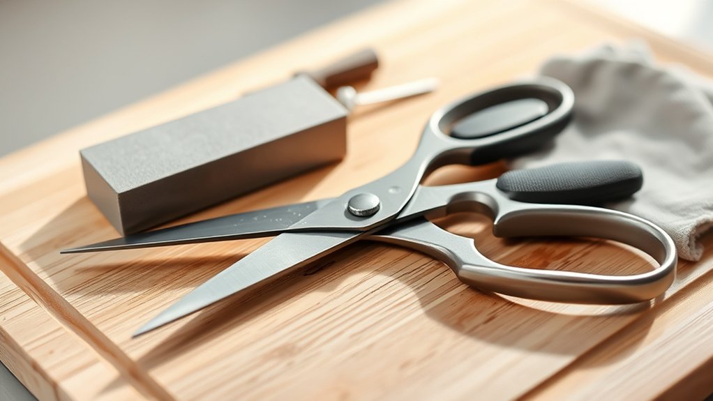 How to Sharpen Kitchen Shears in 3 Simple Steps 2 prepare clean inspect maintain