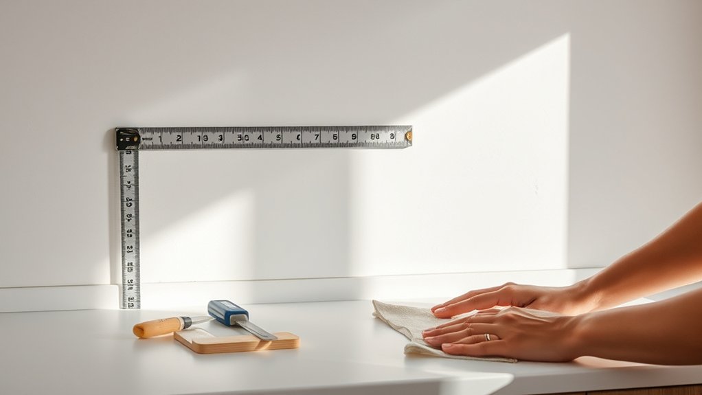 prepare clean repair measure