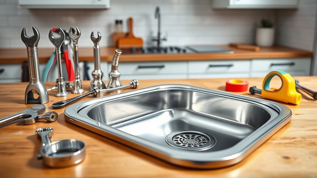 5 Easy Steps to Install Kitchen Sink Plumbing 2 prepare tools and inspect plumbing