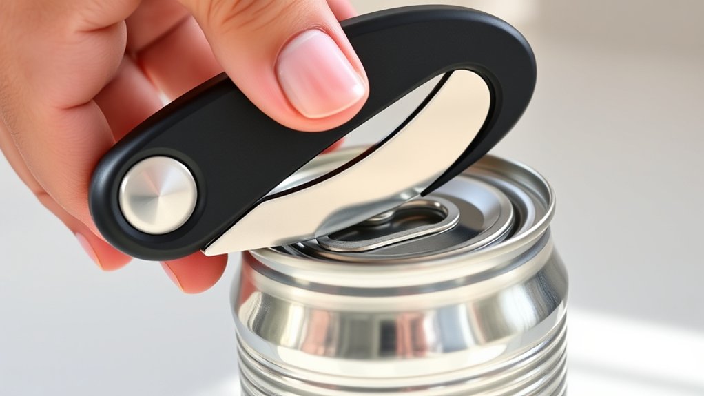 How to Use Kitchen Mama Can Opener in 3 Easy Steps 6 press and hold carefully