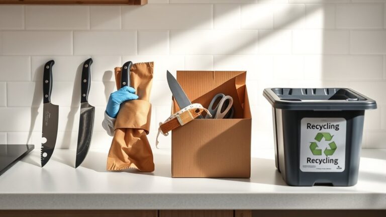proper knife disposal method
