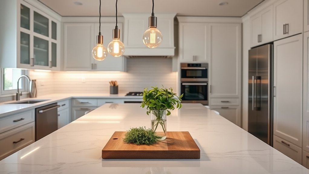 5 Easy Tips to Decorate Your Kitchen Island 4 proper pendant lighting placement