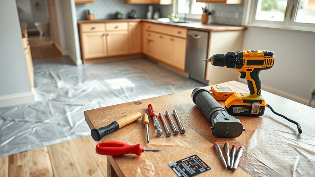 How to Remove Kitchen Cabinets in 7 Easy Steps 5 protect prepare gather organize