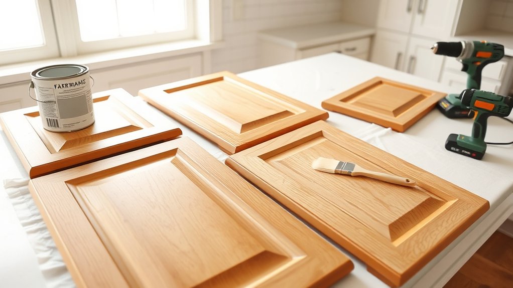 refinish cabinets in five steps