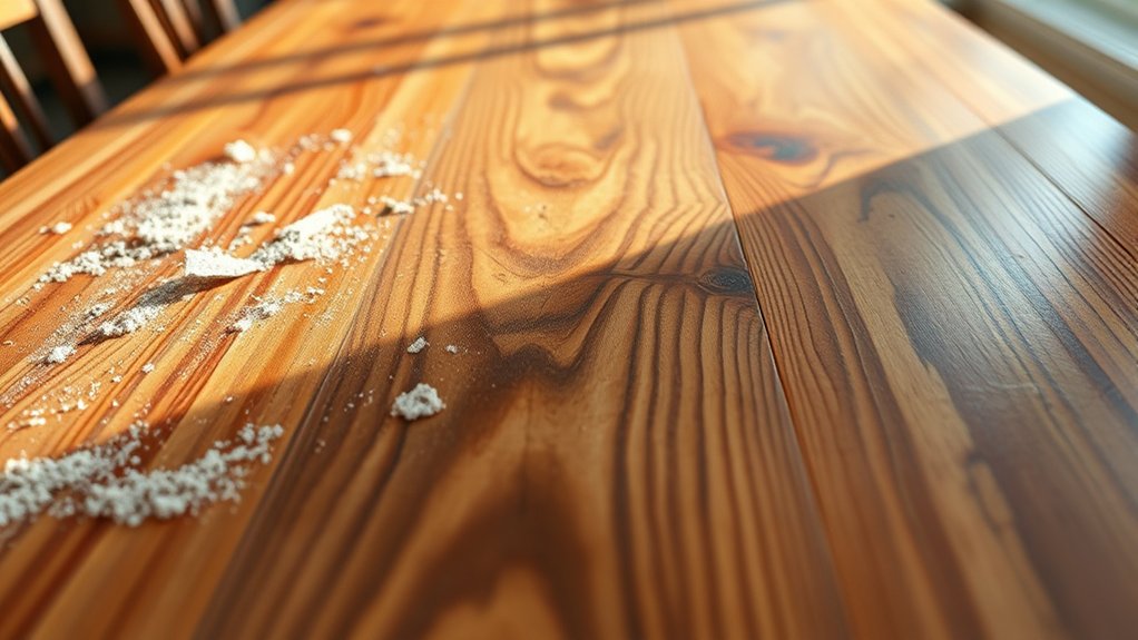 refinish wooden table easily