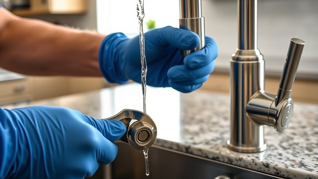 repair kitchen faucet leak