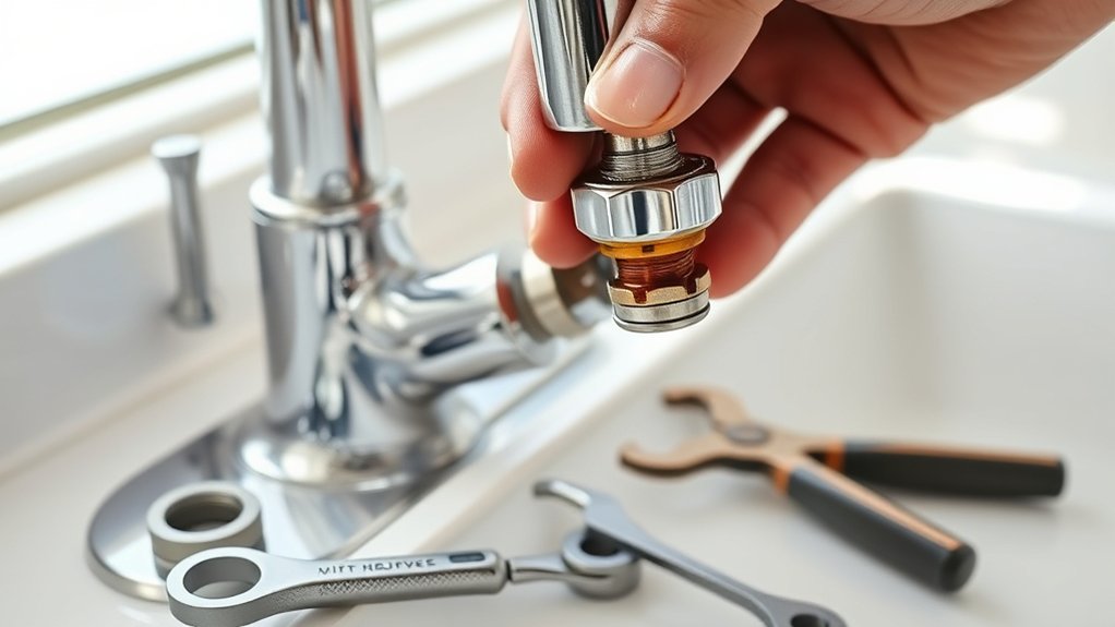 replace faucet valve cartridge