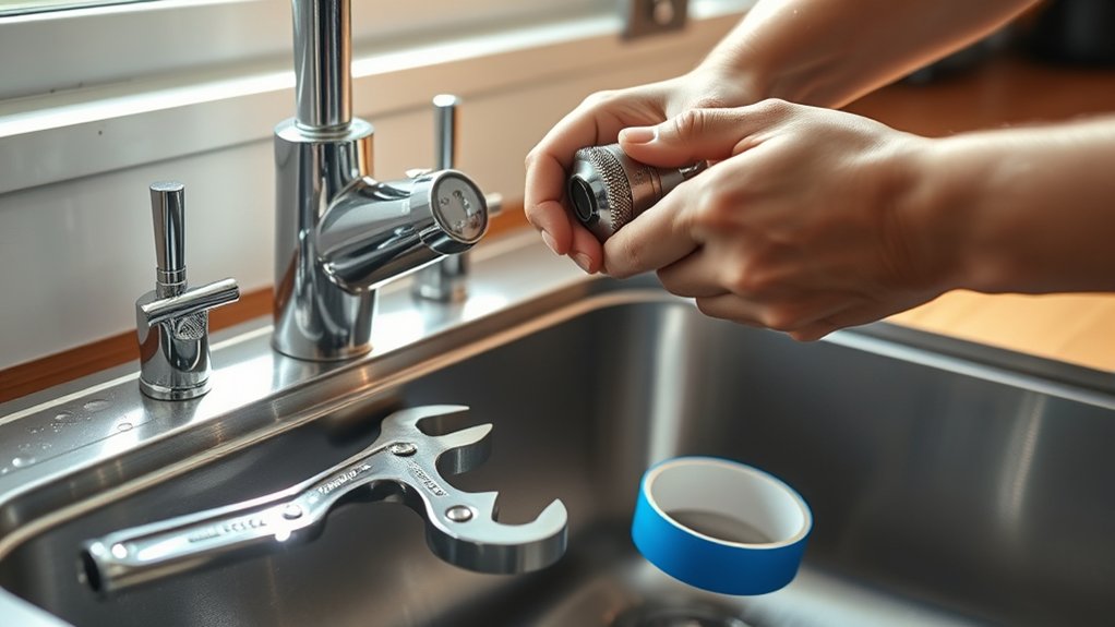 replace kitchen faucet easily