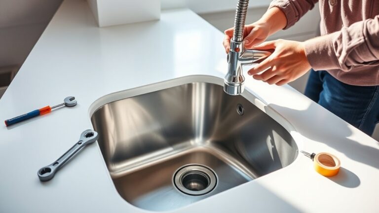 replace kitchen sink easily