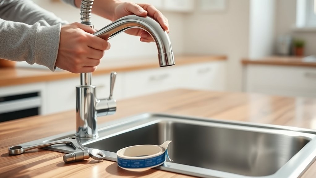 replacing a kitchen faucet