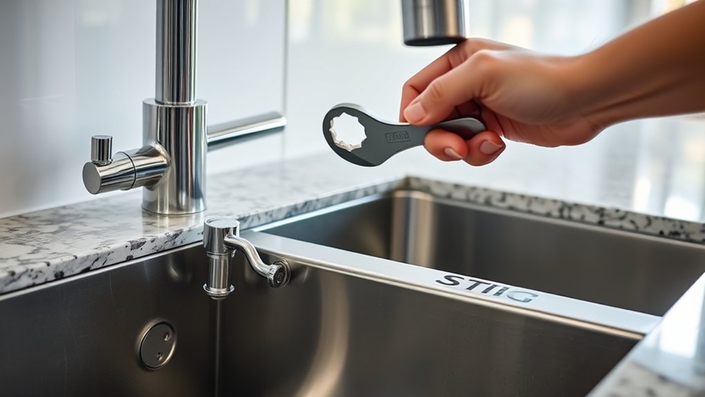 replacing kitchen faucet easily