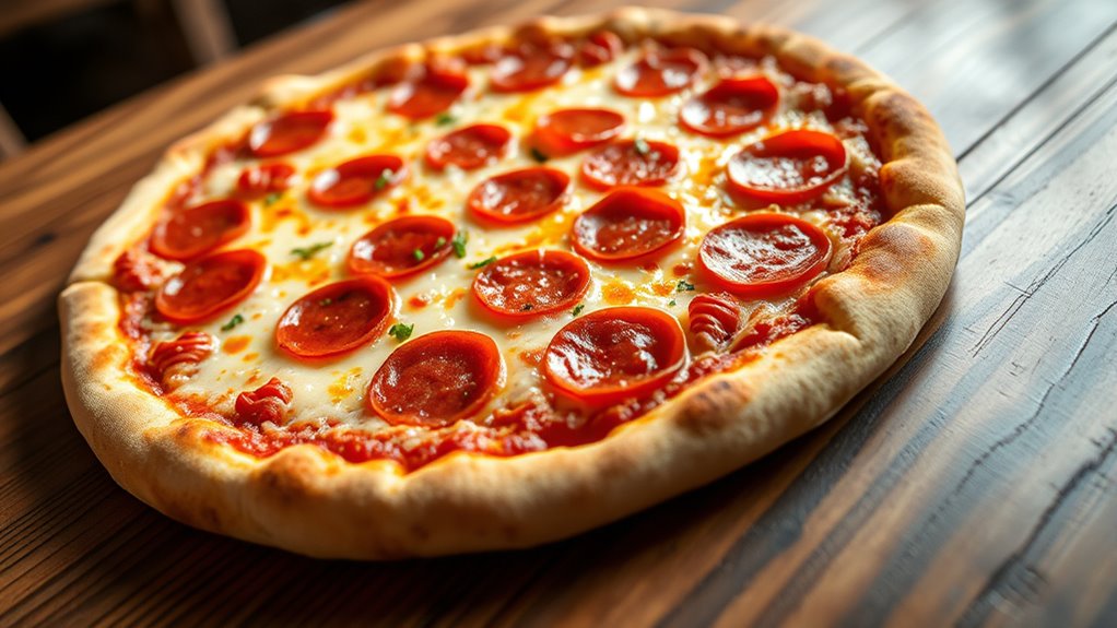 savory customizable pepperoni pizza
