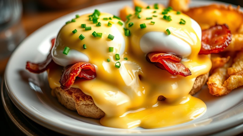 savory eggs benedict tips