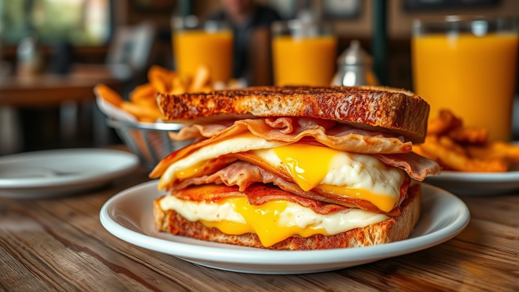 savory hearty breakfast sandwich