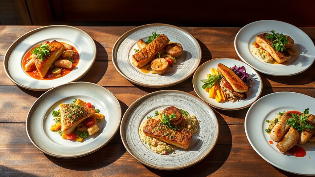 seafood steak chicken prices