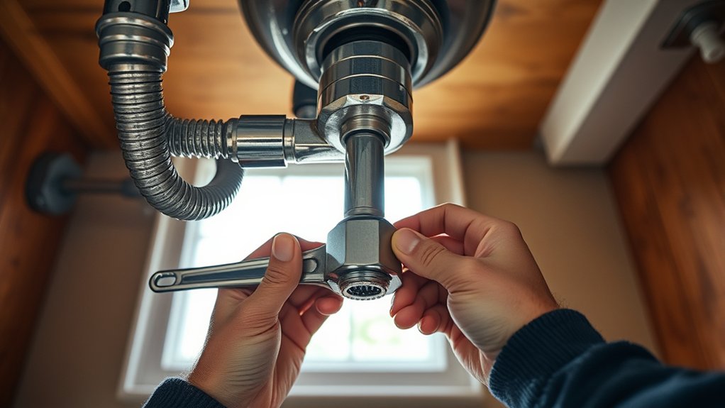 How to Tighten Kitchen Faucet in 5 Easy Steps 4 secure faucet beneath sink