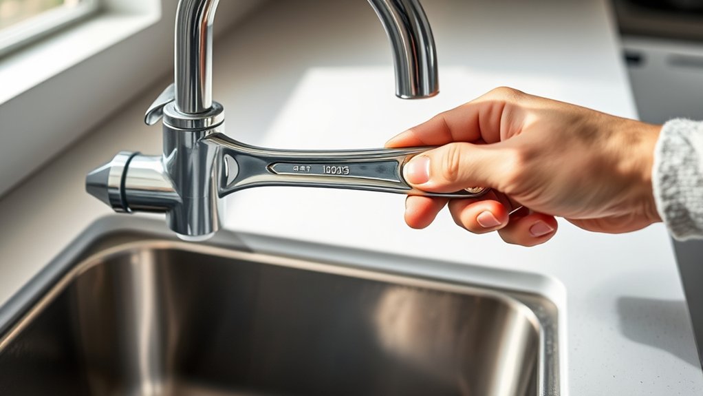 secure loose kitchen faucet