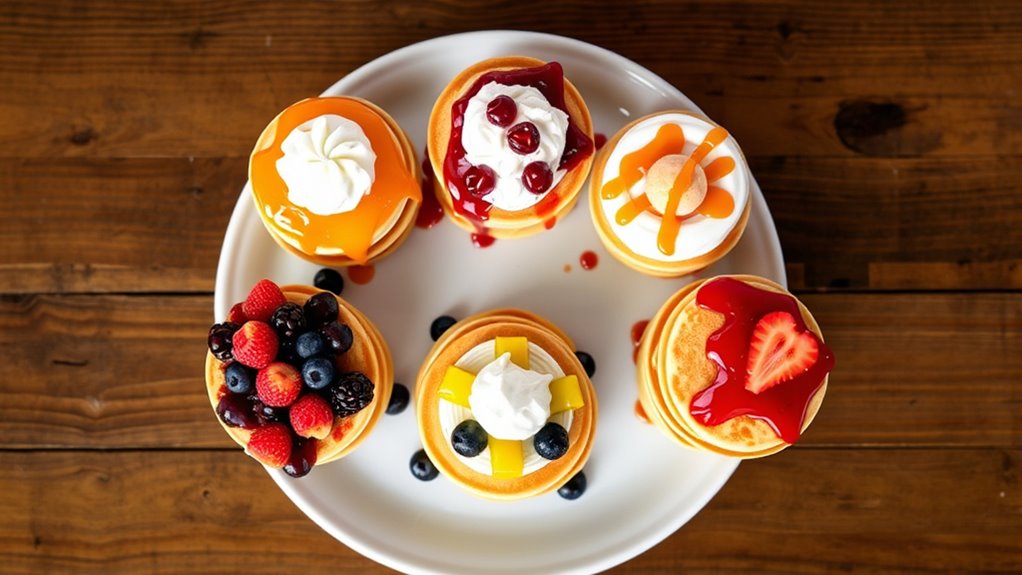 shareable flavorful pancake sampler