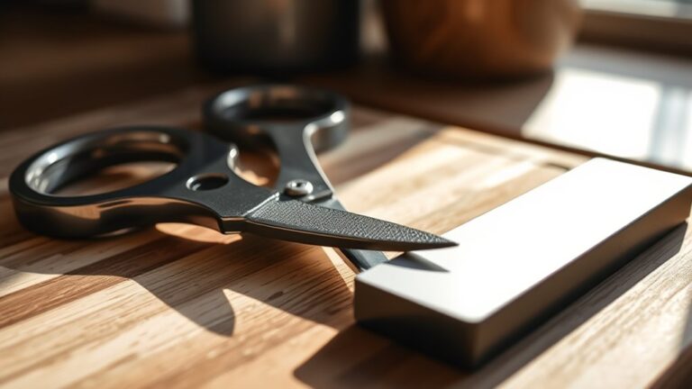 sharpen kitchen shears easily
