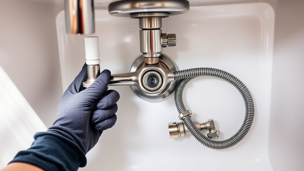 How to Remove a Kitchen Sink in 7 Simple Steps 3 shut valves disconnect supply lines