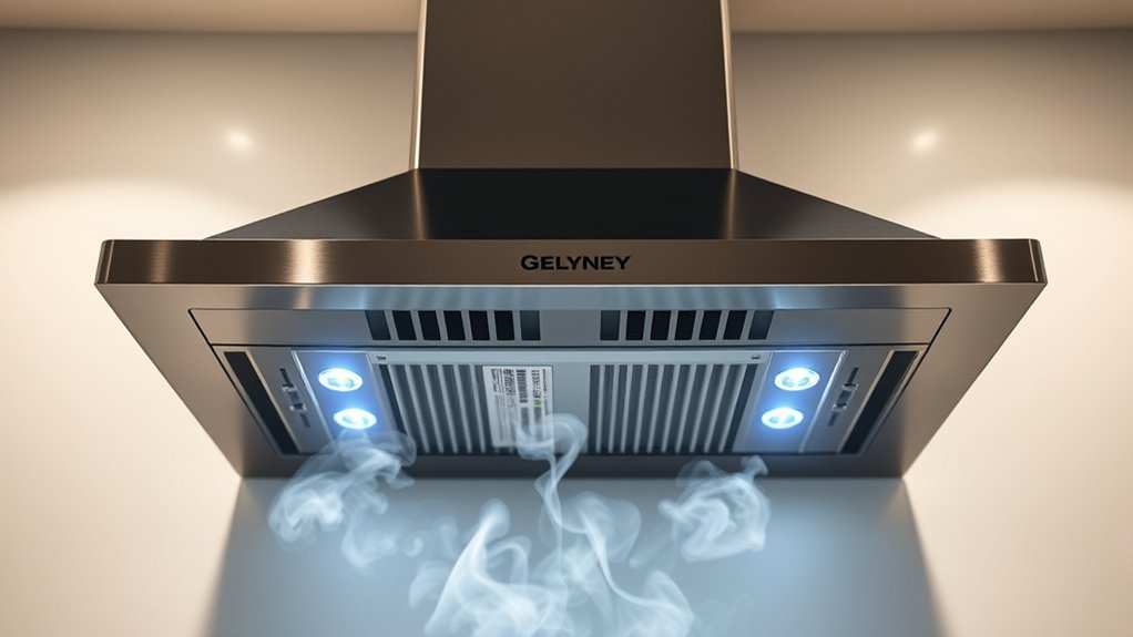 How the Gelyney Kitchen Exhaust Hood Works Step-by-Step 6 start adjust ventilate operate