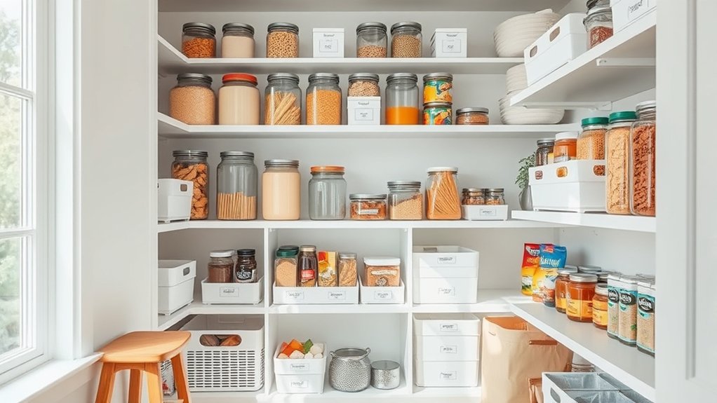 streamlined pantry organization method