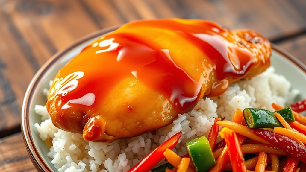 sweet savory seared chicken